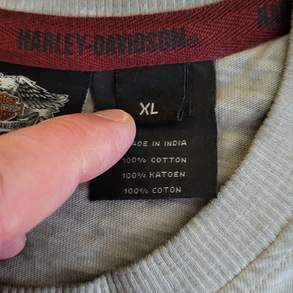 Harley-Davidson Men's XL T-Shirt Gray - Picture 4 of 10